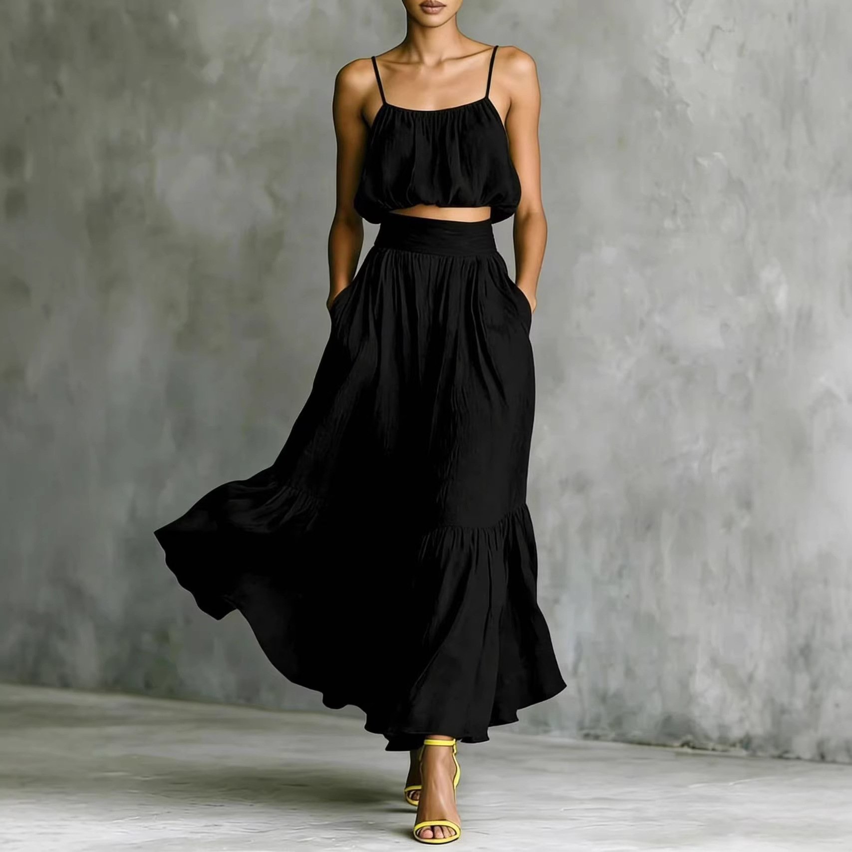 Conjunto Feminino de Verão 2 P - Boho Summer Beach Maxi Dress avaliação e preço