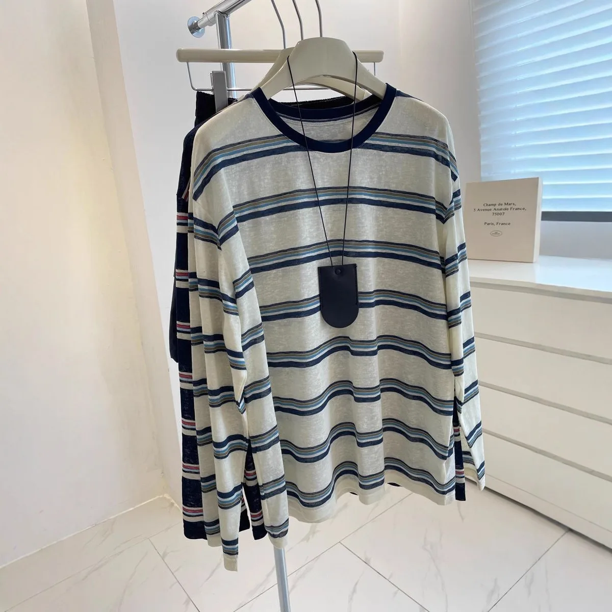 Blusa de manga comprida com pa - Blouses avaliação e preço