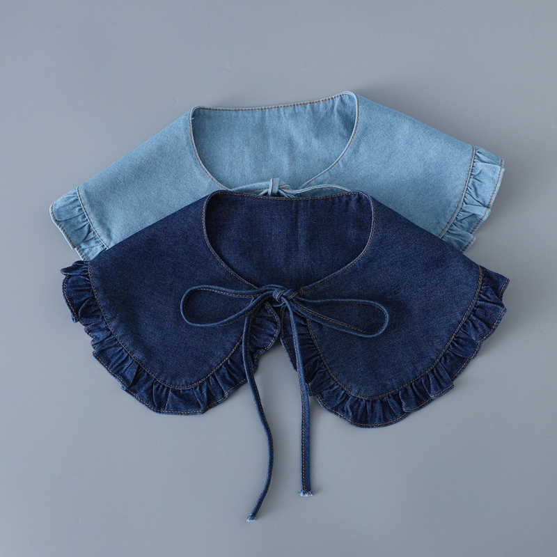 Gola Falsa de Renda em Jeans A - Jeans avaliação e preço