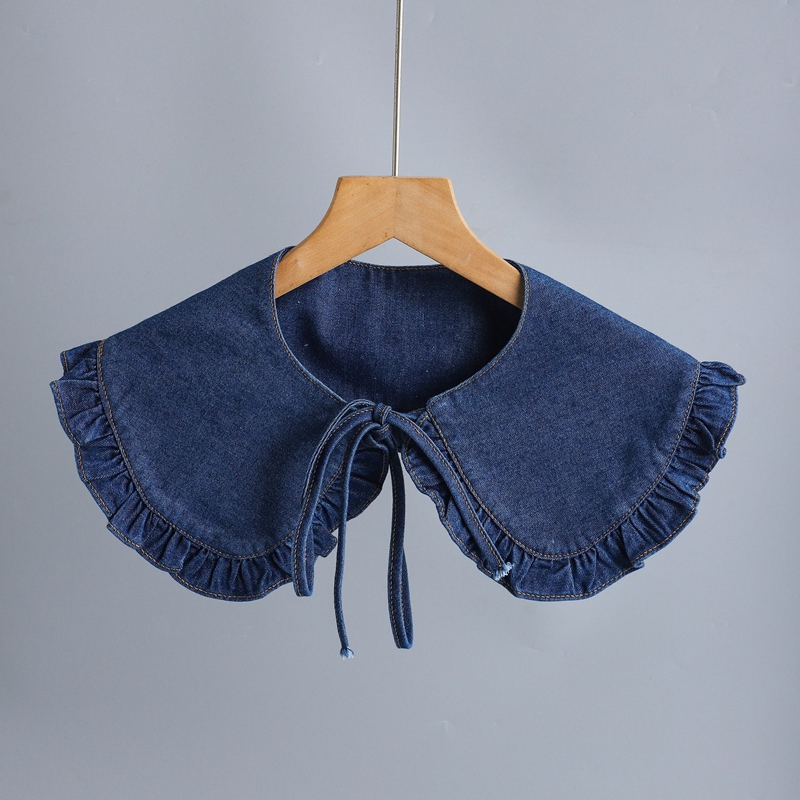 Gola Falsa de Renda em Jeans A - Jeans avaliação e preço